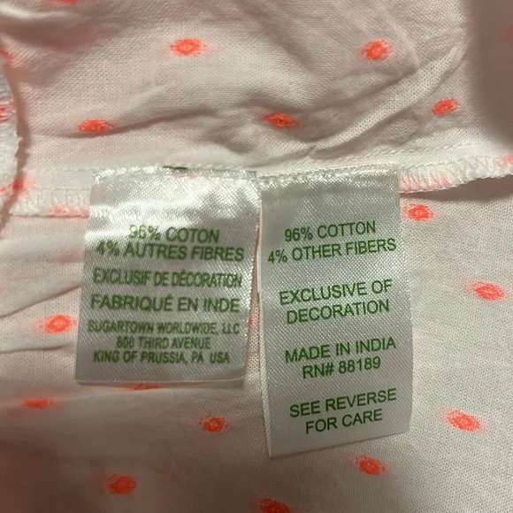 Lilly Pulitzer Coral and White Tassel Coverup - Picture 5 of 5